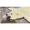 Image 4 : POLAR BEAR RUG WITH PAPERS APPROXIMATELY 78 INCHES FROM TAIL TO NOSE