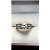 Image 8 : 14KT YELLOW GOLD & WHITE GOLD DIAMOND ENGAGEMENT RING/DRESS RING. SIZE 6 APPRAISAL VALUE $19,850-