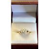 Image 1 : 14KT YELLOW AND WHITE GOLD DIAMOND SET RING. SIZE 6.5 APPRAISAL VALUE $3,050.- MADE IN