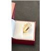 Image 4 : 14KT YELLOW AND WHITE GOLD DIAMOND SET RING. SIZE 6.5 APPRAISAL VALUE $3,050.- MADE IN