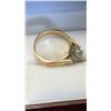Image 3 : 14KT GOLD AND WHILE GOLD DIAMOND SET RING. SIZE 6.5. APPRAISAL VALUE $1,900.-
