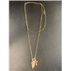 Image 1 : 10K GOLD NECKLACE WITH 10K GOLD PENDANT
