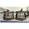Image 1 : WOODEN BIRD CAGE DECOR