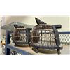Image 2 : WOODEN BIRD CAGE DECOR
