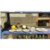 Image 1 : LOT OF TEA CUPS, PLATES, DECOR, DISPLAY STANDS AND MORE