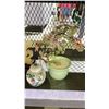 Image 2 : LOT OF ASSORTED ITEMS INCLUDING; CARVED DRAGON, JEWELRY BOXES, FAUX PLANT AND MORE