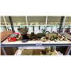 Image 3 : 3 SHELVES OF ASSORTED ITEMS INCLUDING; CHINESE FRAMED ART WORK, PAINTED BOWL, VASE, JADE CARVINGS