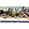 Image 4 : 3 SHELVES OF ASSORTED ITEMS INCLUDING; CHINESE FRAMED ART WORK, PAINTED BOWL, VASE, JADE CARVINGS
