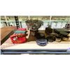 Image 5 : 3 SHELVES OF ASSORTED ITEMS INCLUDING; CHINESE FRAMED ART WORK, PAINTED BOWL, VASE, JADE CARVINGS