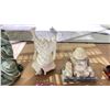 Image 3 : LOT OF ASSORTED BUDDHAS INCLUDING; ROSE WOOD, STONE AND MORE