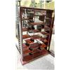 Image 2 : CHINESE ROSE WOOD HANGING DISPLAY UNIT *WITH KEY*