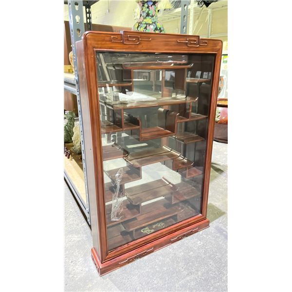 CHINESE ROSE WOOD HANGING DISPLAY UNIT