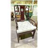 Image 3 : CHINESE ROSE WOOD DINING ROOM SUITE- LARGE TABLE, 8 CHAIRS AND 8 DOOR, 4 DRAWER MIRROR BACK CABINET