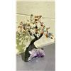 Image 2 : CHAKRA BONSAI TREE ON AMETHYST BASE APPROX 11" RETAIL $1500
