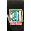 Image 2 : LAVENDER WITH CRYSTAL CANDLE RETAIL $380, AND WATCH WITH FAUX TURQUOISE