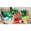 Image 2 : SHELF OF ASSORTED VINTAGE SODA BOTTLES WITH CARRIERS INCLUDING; COCA-COLA, FRESCA, PEPSI & SPRITE