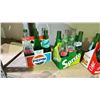 Image 2 : SHELF OF ASSORTED VINTAGE SODA BOTTLES WITH CARRIERS INCLUDING; SPRITE, COCA-COLA & FRESCA