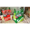 Image 4 : SHELF OF ASSORTED VINTAGE SODA BOTTLES WITH CARRIERS INCLUDING; SPRITE, COCA-COLA & FRESCA