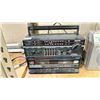 Image 2 : SHELF OF ASSORTED VINTAGE RADIOS INCLUDING; SANYO MW228, REALISTIC SCR-10 & LLOYD'S SOLID STATE 4