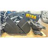Image 4 : MIVA 9PCS MINI EXCAVATOR ATTACHMENT SET INCLUDING: 200MM DIGGING BUCKET, 500MM CLEANING BUCKET,