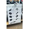 Image 5 : MIVA 9PCS MINI EXCAVATOR ATTACHMENT SET INCLUDING: 200MM DIGGING BUCKET, 500MM CLEANING BUCKET,