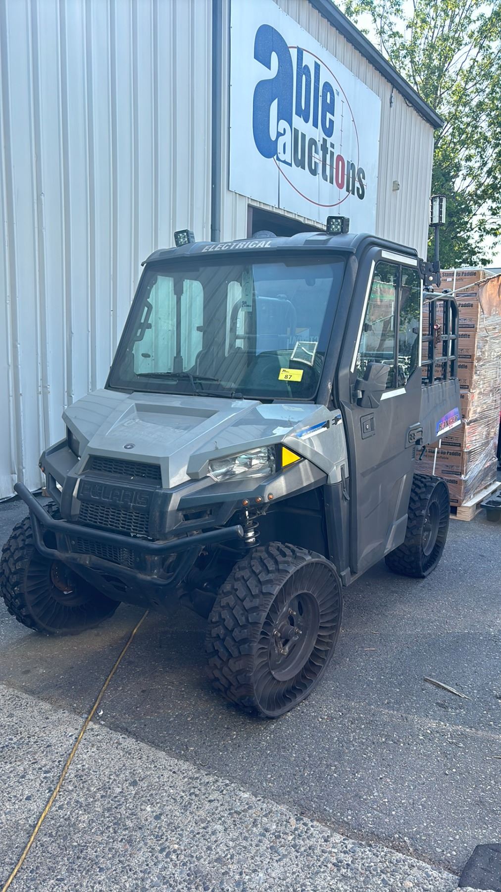 *TOW* 2021 POLARIS RANGER EV, RTV, GREY, VIN 3NSMAAE45ME103670 - Able ...