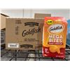 Image 1 : CASE LOT - Goldfish Mega bites sharp cheddar 12 x 167g