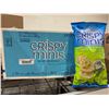 Image 1 : CASE LOT - Crispy minis sour cream and onion rice chips 12 x 100g