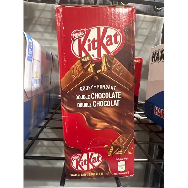 CASE LOT - Nestle KitKat gooey Double Chocolate Wafer Bar 15 x 112g