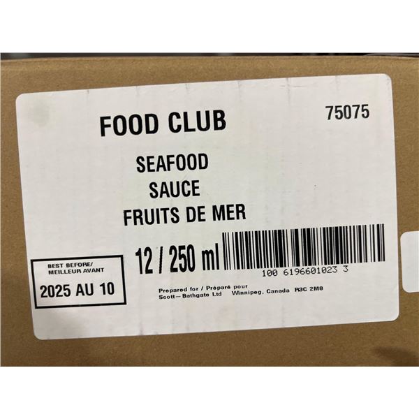 CASE LOT - Food club seafood sauce 12 x 250ml