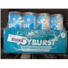 Image 1 : CASE LOT - Joy Burst blue raz natural energy drink zero sugar 24 x 355ml