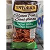Image 2 : CASE LOT - Snyders Gluten free pretzel sticks 12 x 220g