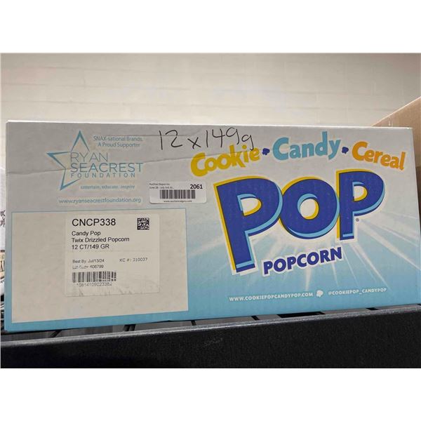 CASE LOT - candy POP popcorn Twix popcorn 12 x 149g