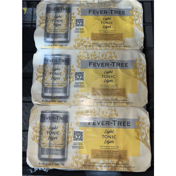 CASE LOT - Fever-tree light tonic with natural flavours  8 x 150ml
