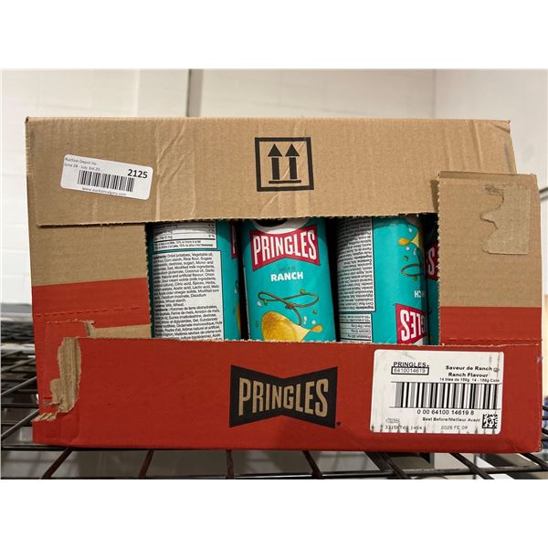CASE LOT - Pringles Ranch flavoured chips 14 x 156g