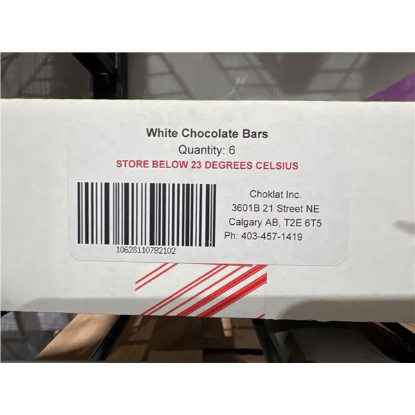 CASE LOT - Choklat White Chocolate Bars 6 x 92g