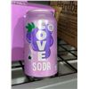 Image 2 : CASE LOT - Cove grape zero sugar soda 11 x 355ml