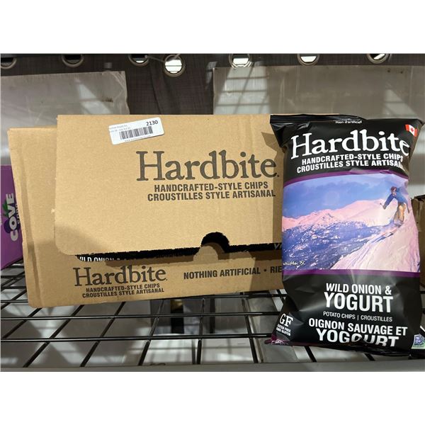 CASE LOT - Hardbite Handcrafted-style Wild onion & yogurt chips 15 x 150g