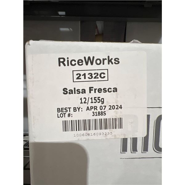 CASE LOT - Rice Works Salsa Fresca flavour gourmet rice snacks 12 x 155g