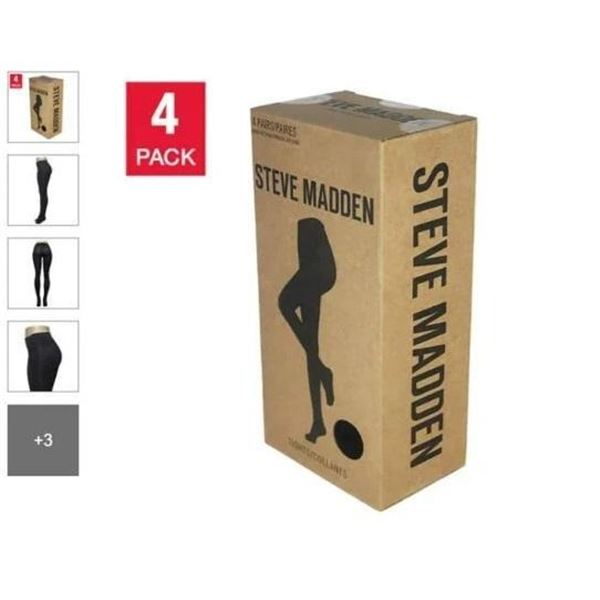 Steve Madden Blackout Tights 4 Pack Size Large