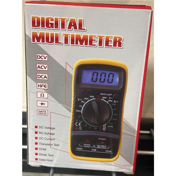 Digital Multimeter Voltmeter Battery Voltage Multi Tester AC DC Volt OHM Amp Current Meter Circuit C