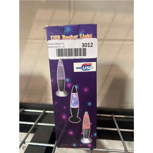 Mini USB powered rocket shaped night light