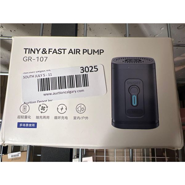 Tiny and fast portable air pump