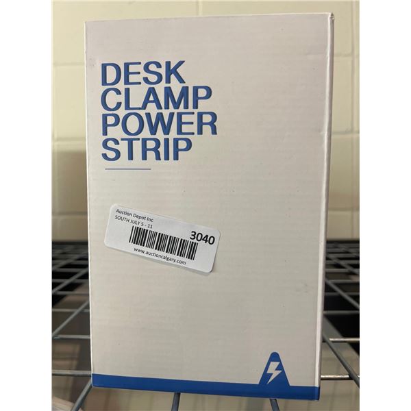 Desk clamp power strip