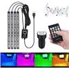 Image 2 : Car Led Lights, Bawoo Car Interior Light, Remote Controller 48 LED USB Car Strip Lights, Multi DIY C