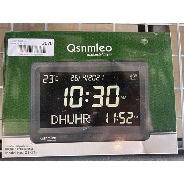 Qsnmieo Azan clock with high quality Azan sounds