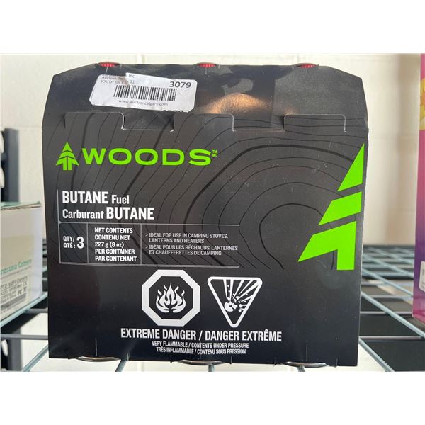 Woods butane fuel 3x227g