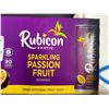 Image 1 : Rubicon Exotic Sparkling Passion fruit beverage made with real fruit juice 12 x 355ml