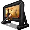 Image 1 : 16 Feet Inflatable Movie Screen - Front/Rear 124" Large Projector Screen Backyard Outdoor Movie Nigh