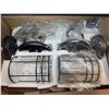 Image 1 : Black Metal Wire and Glass Wall Mounted Lights 2 Pack